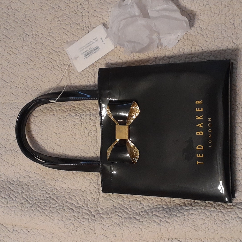 TED BAKER LONDON, "Crystal Bow small icon bag " black handbag